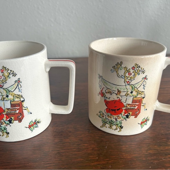 Brinns Rare Vintage 9 Piece Tea/ Coffee Set Christmas Santa Holiday Whimsical - Picture 3 of 14